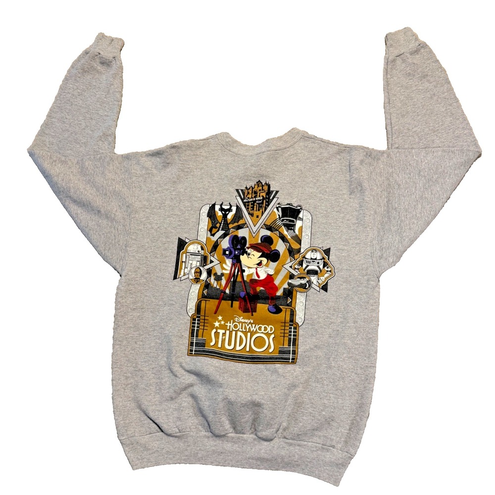 Mickey Mouse Disney's Hollywood Studios Sweater Crew Neck Size M Pullover EUC